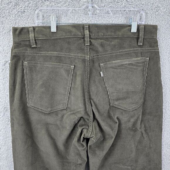 Vintage Levi's 515 Men's Green Straight Leg Jeans 90's Size 38 x 30 - Picture 6 of 13